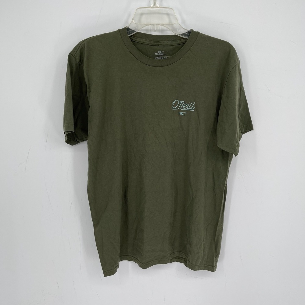 O'Neill Men's Olive Green Graphic Modern Fit T-Shirt Size Large